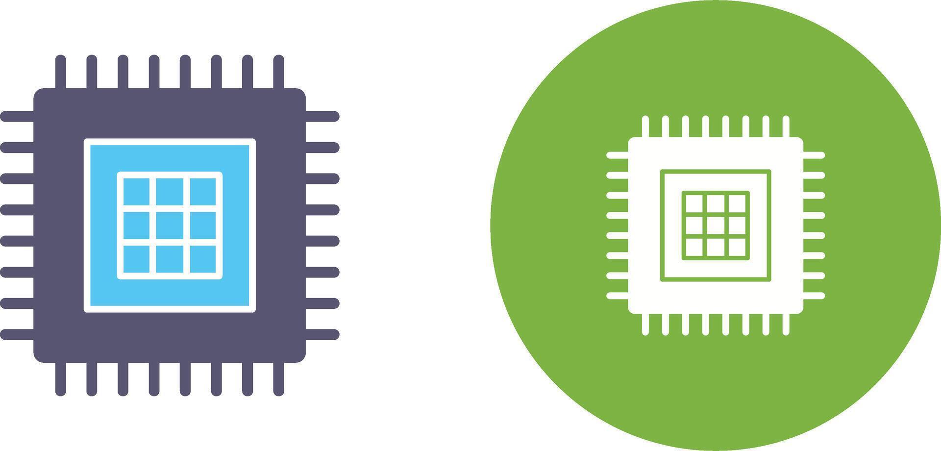 Processor Icon Design vector