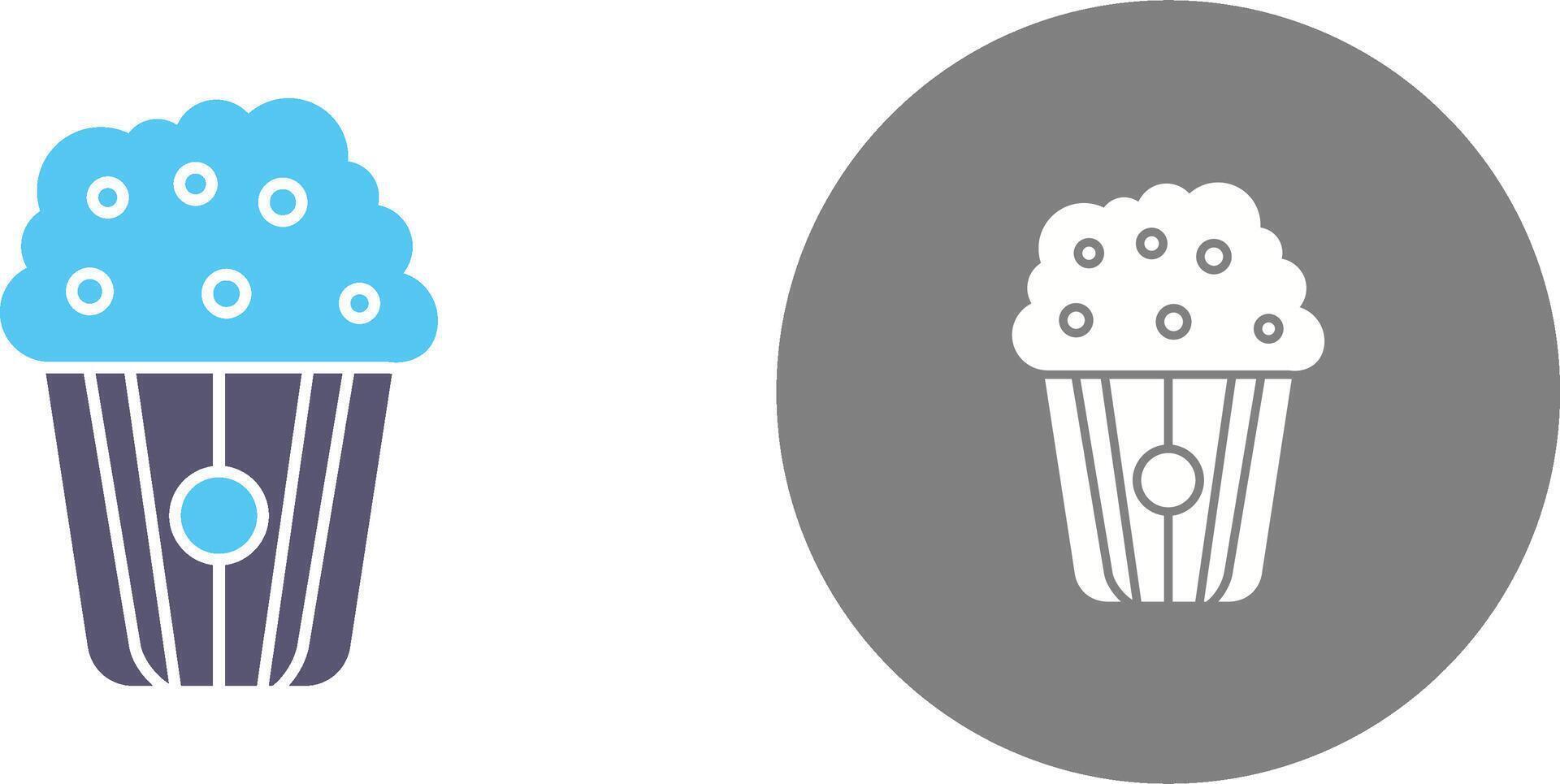 Pop corn Icon Design vector