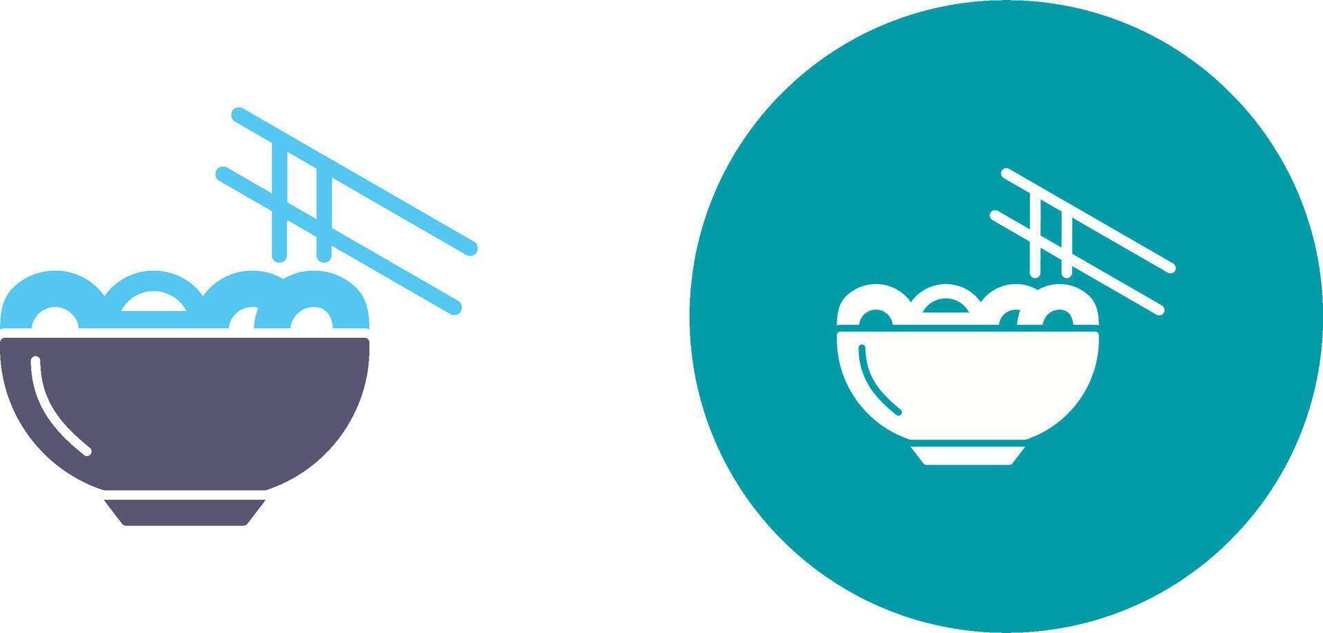 Chinese food Icon Design vector