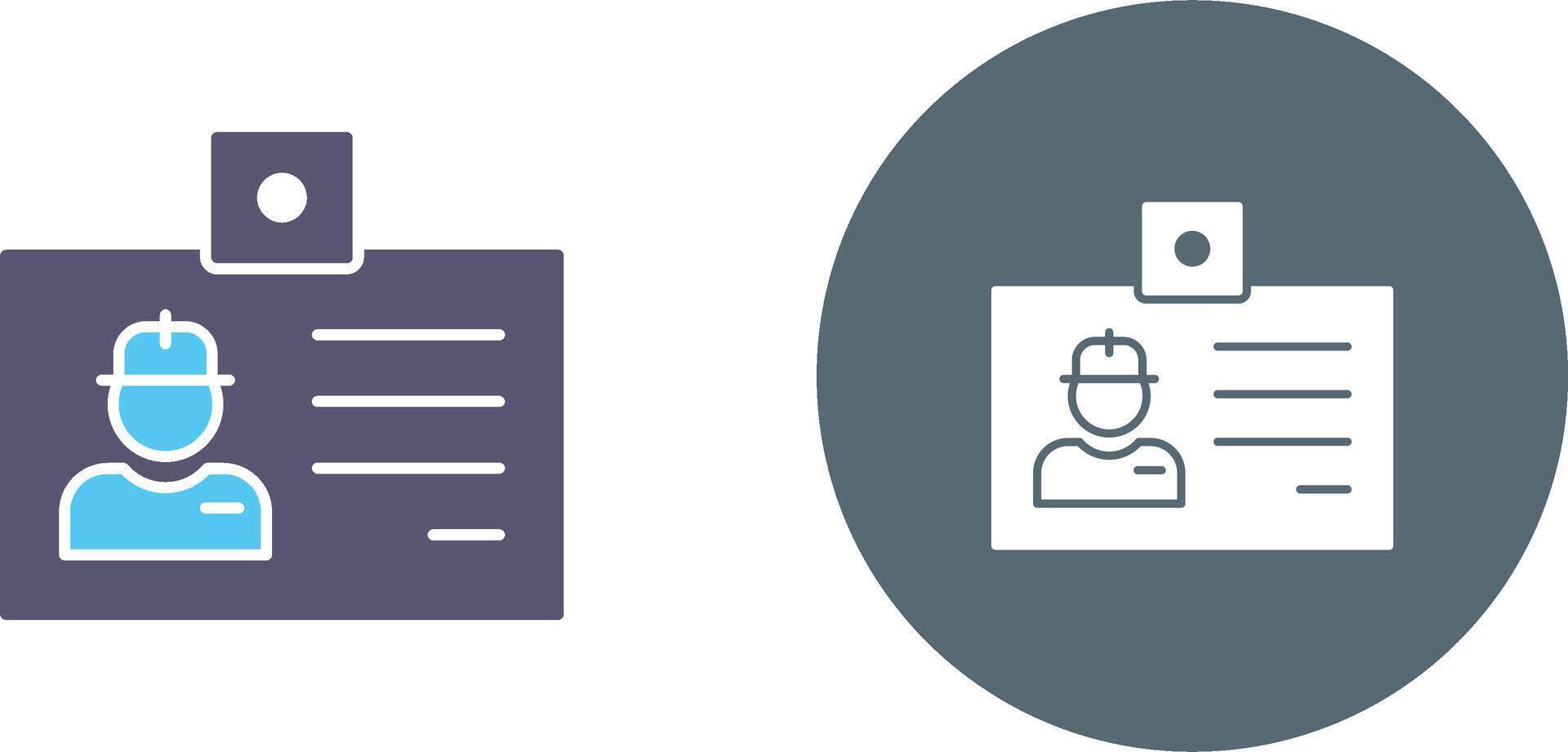 Identity Card Icon Design vector