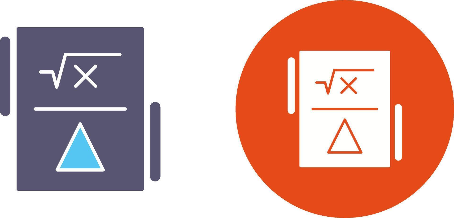Formula Icon Design vector