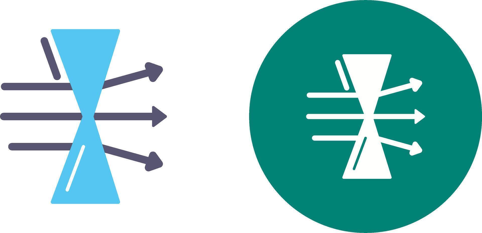 Dispersion Icon Design vector