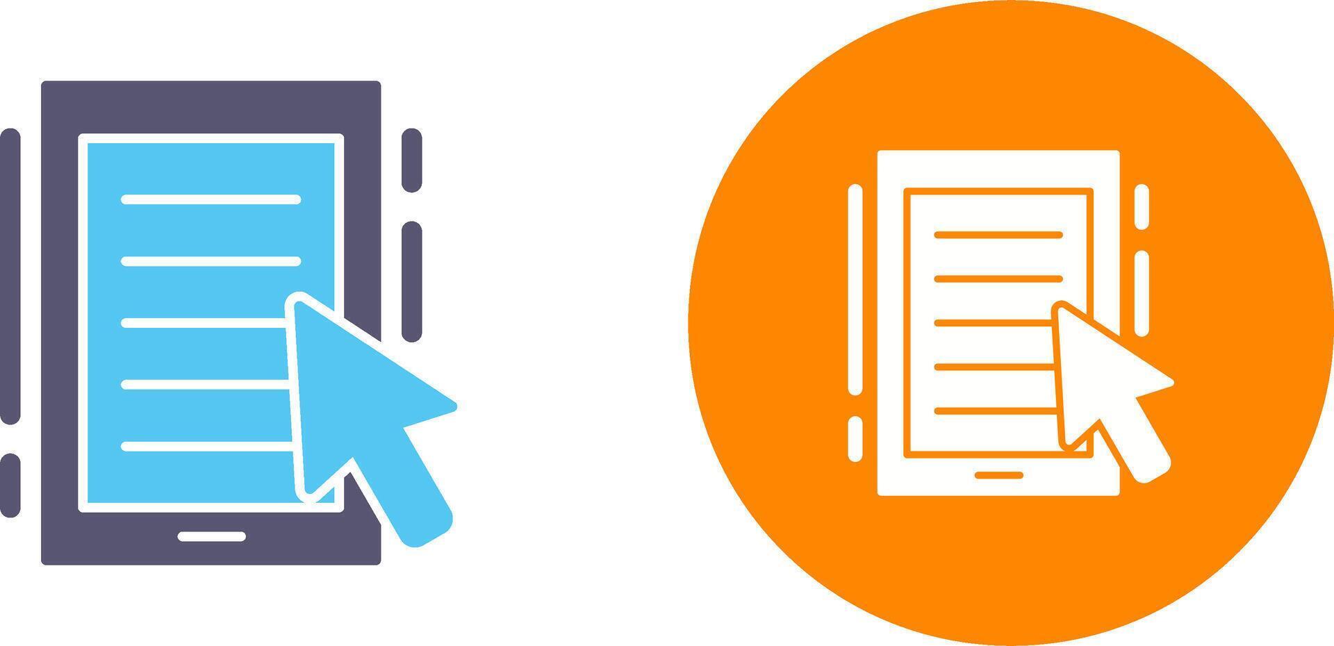 Ebook Icon Design vector