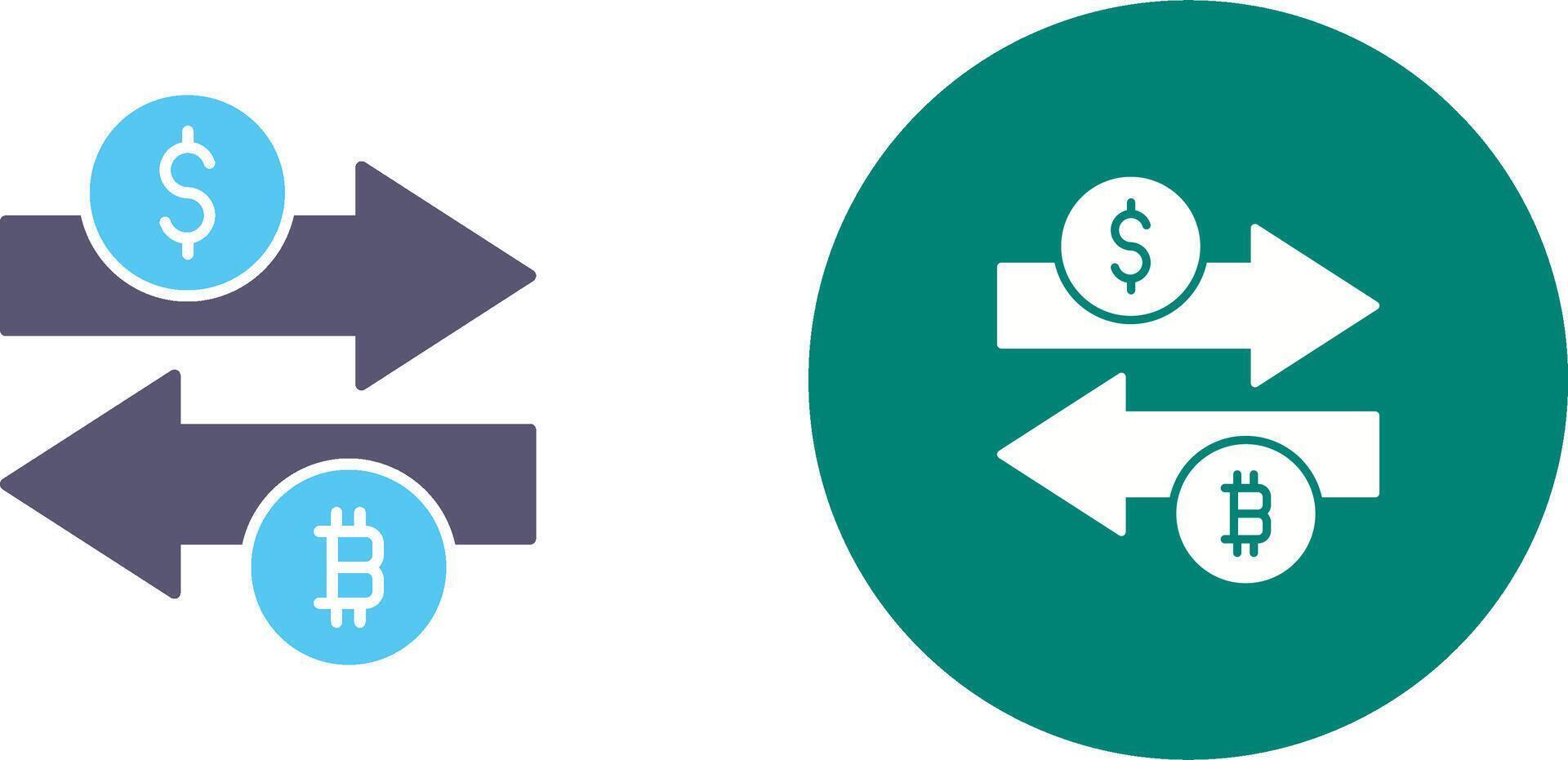 Money Exchange Icon Design vector