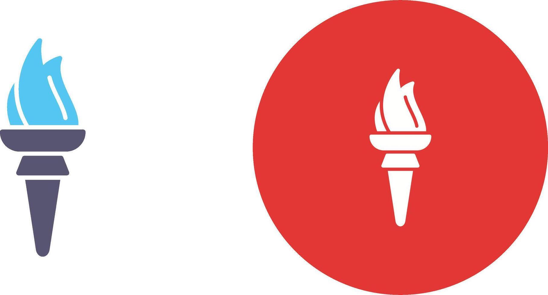 Torch Icon Design vector