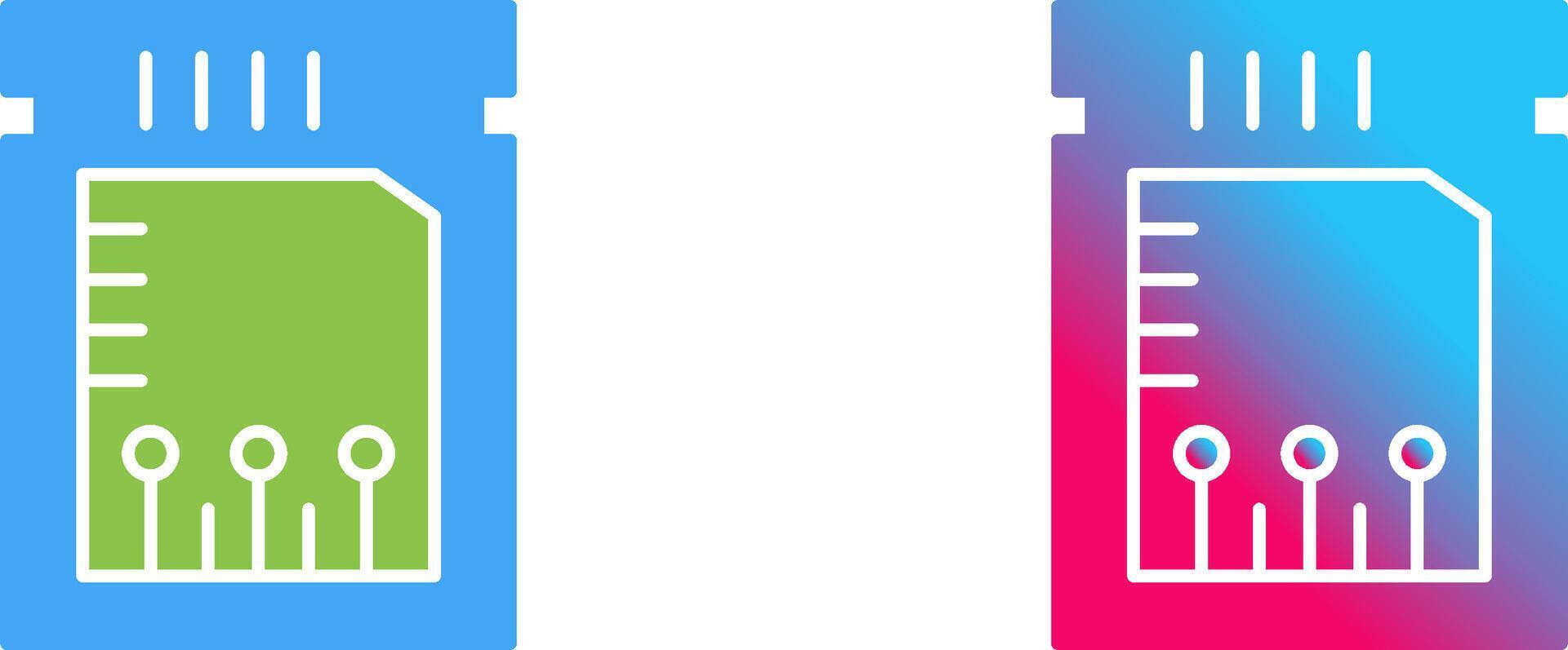 Unique Chip Icon Design vector