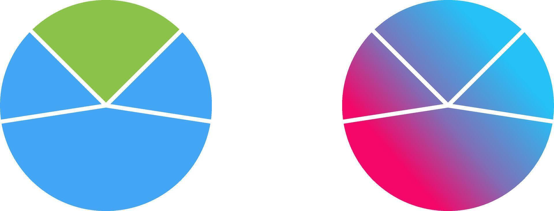 Pie Chart Analysis Icon Design vector