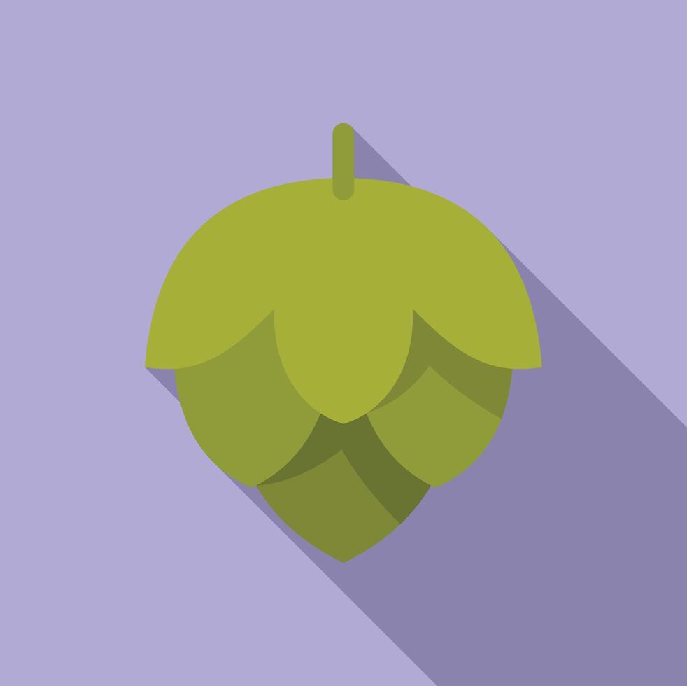 Modern illustration of a green hops vector