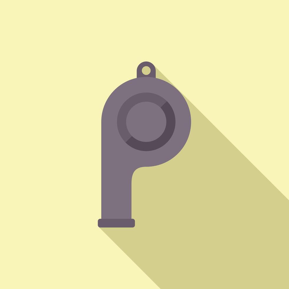 Flat design illustration of whistle icon vector