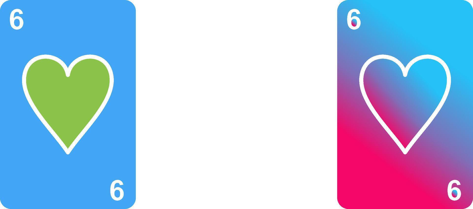 Hearts Card Icon Design vector