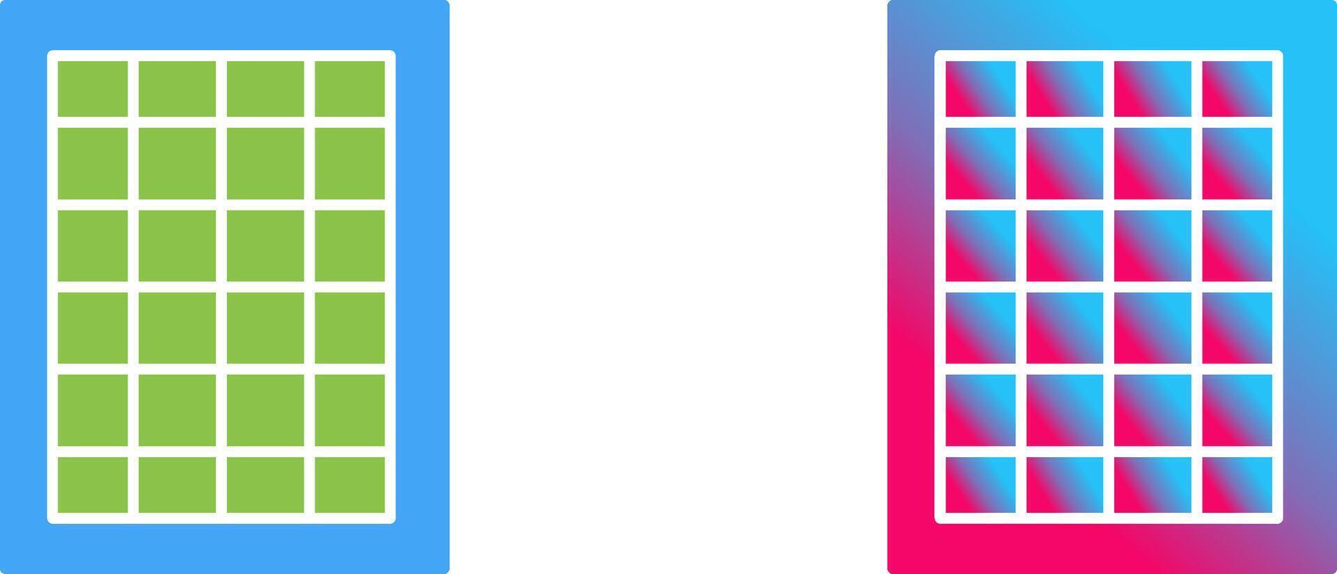 Table of Rates Icon Design vector