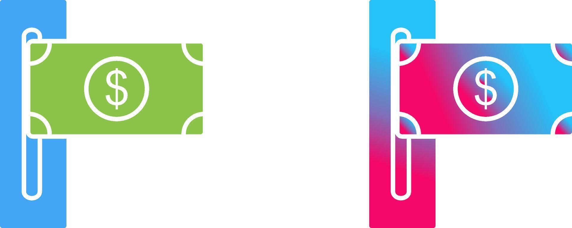 Slot of Bills Icon Design vector
