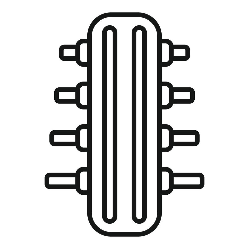 Black and white microchip illustration vector