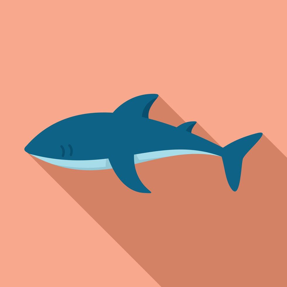 illustration of a cartoon shark vector