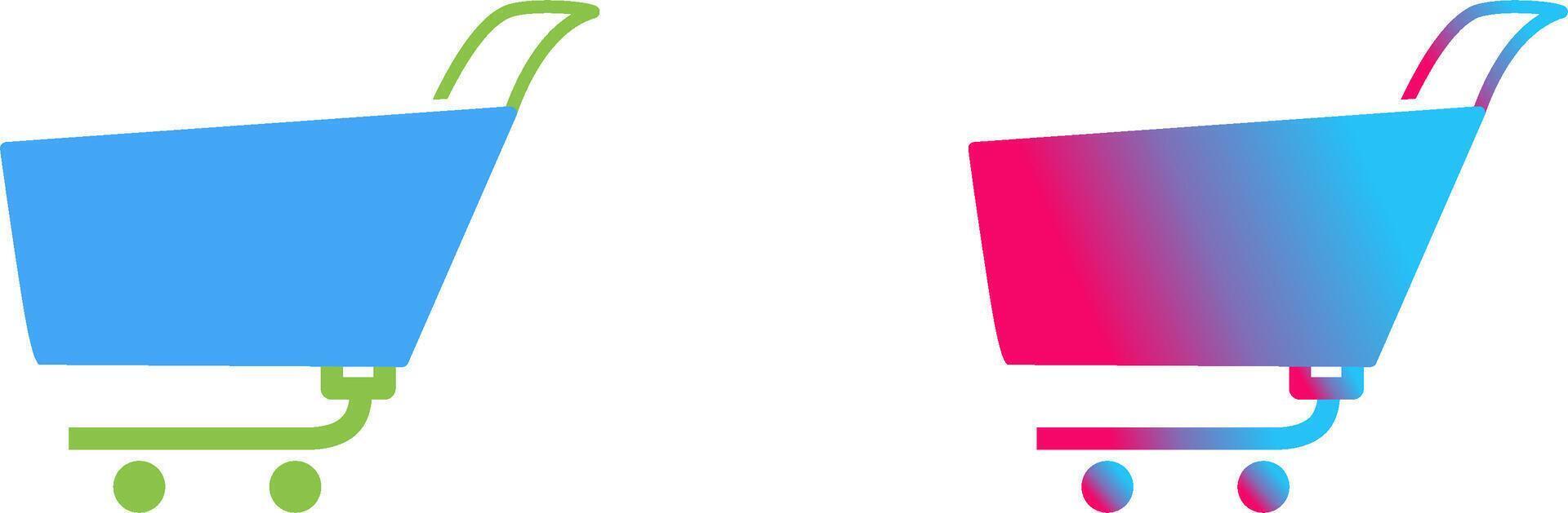 Unique Shopping Cart Icon Design vector