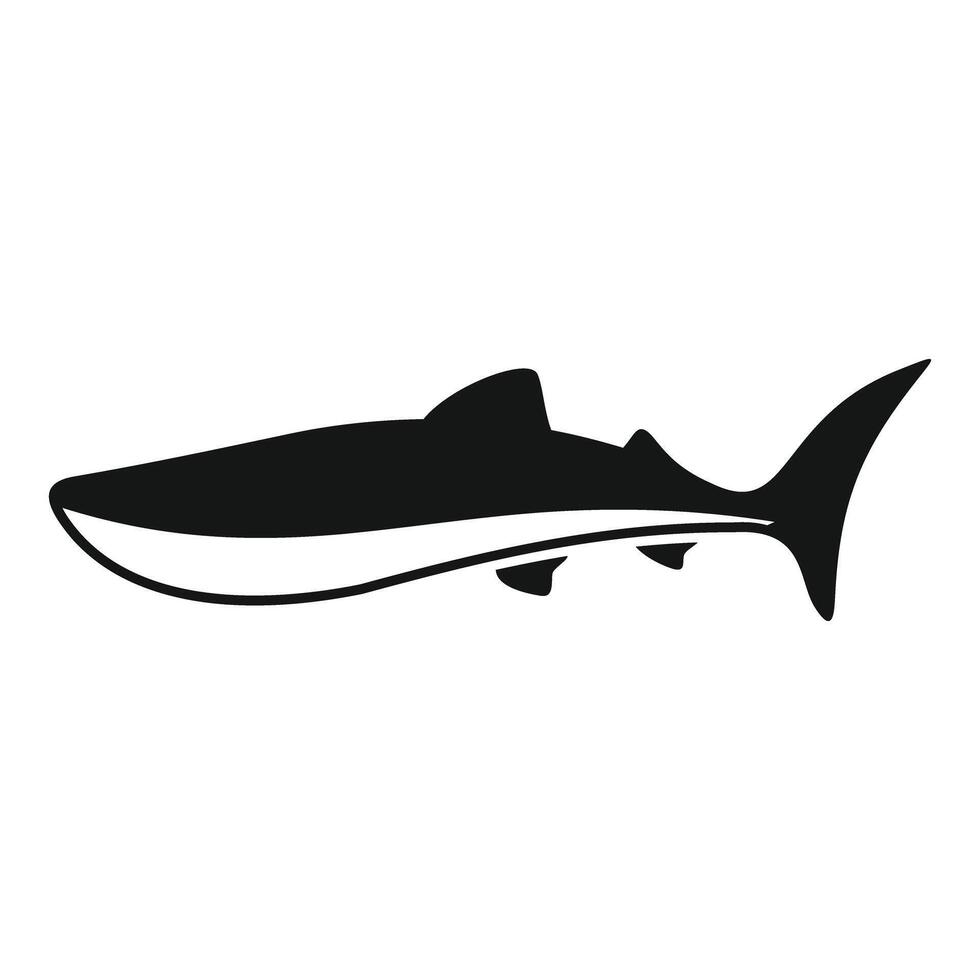 silhouette of a shark vector