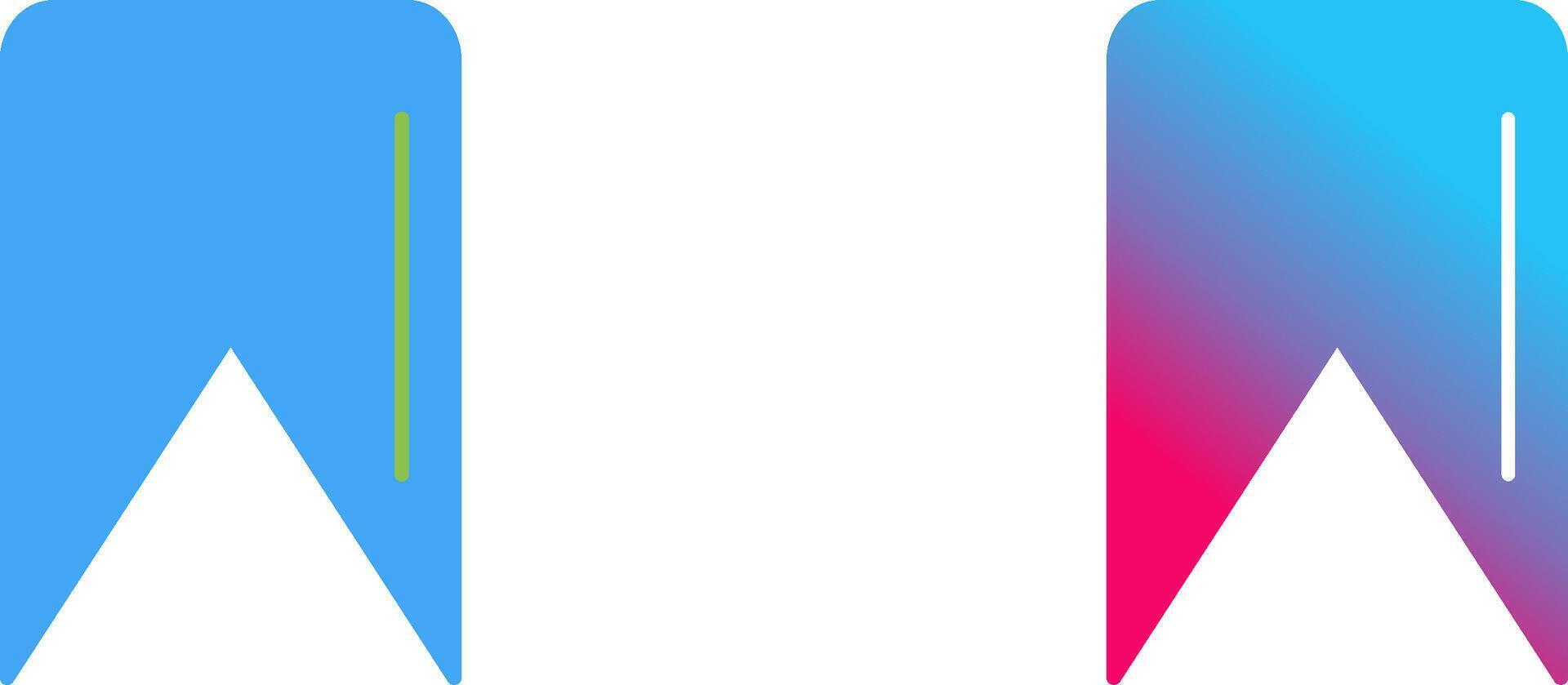 Unique Bookmark Icon Design vector