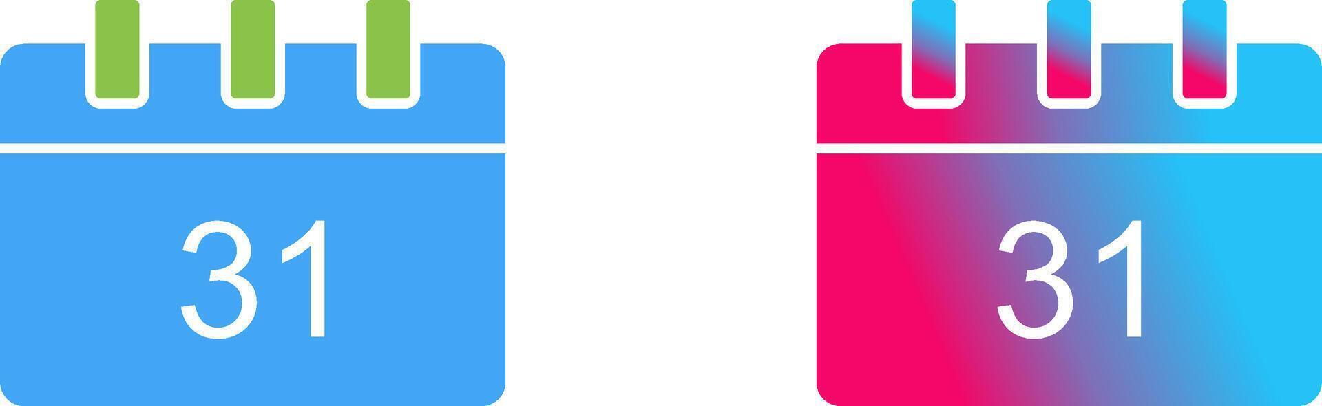 Unique Calendar Icon Design vector