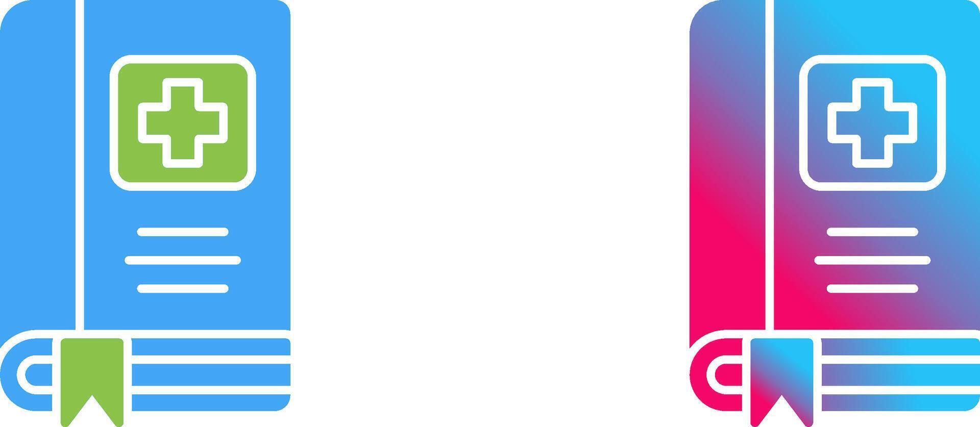 Medical Book Icon Design vector