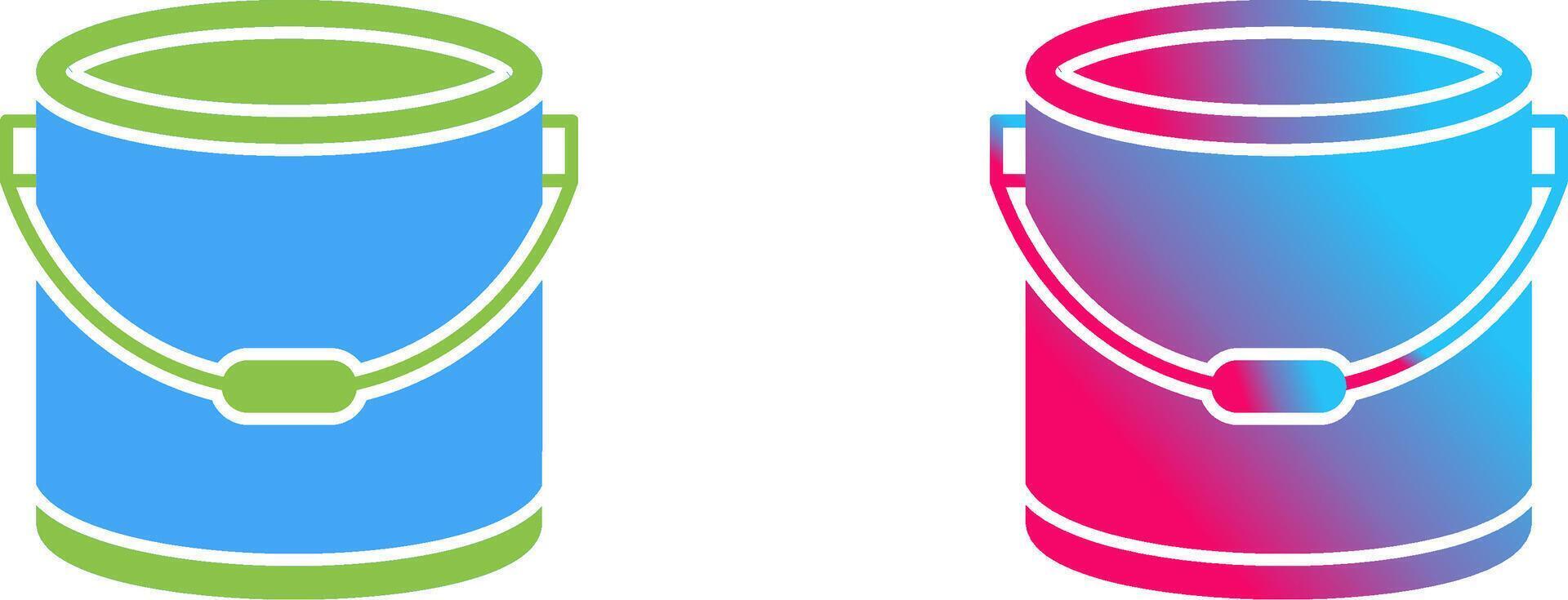 Paint Bucket Icon Design vector