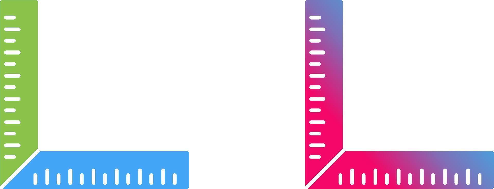square Ruler Icon Design vector