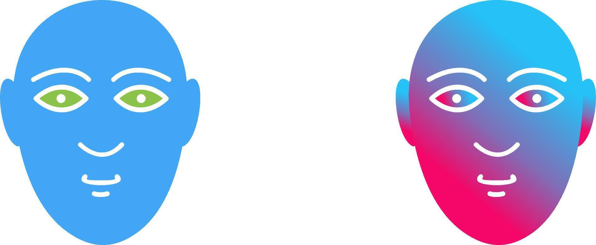 Human Face Icon Design vector