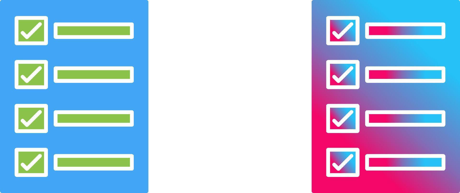 Filling Ballot Paper Icon Design vector