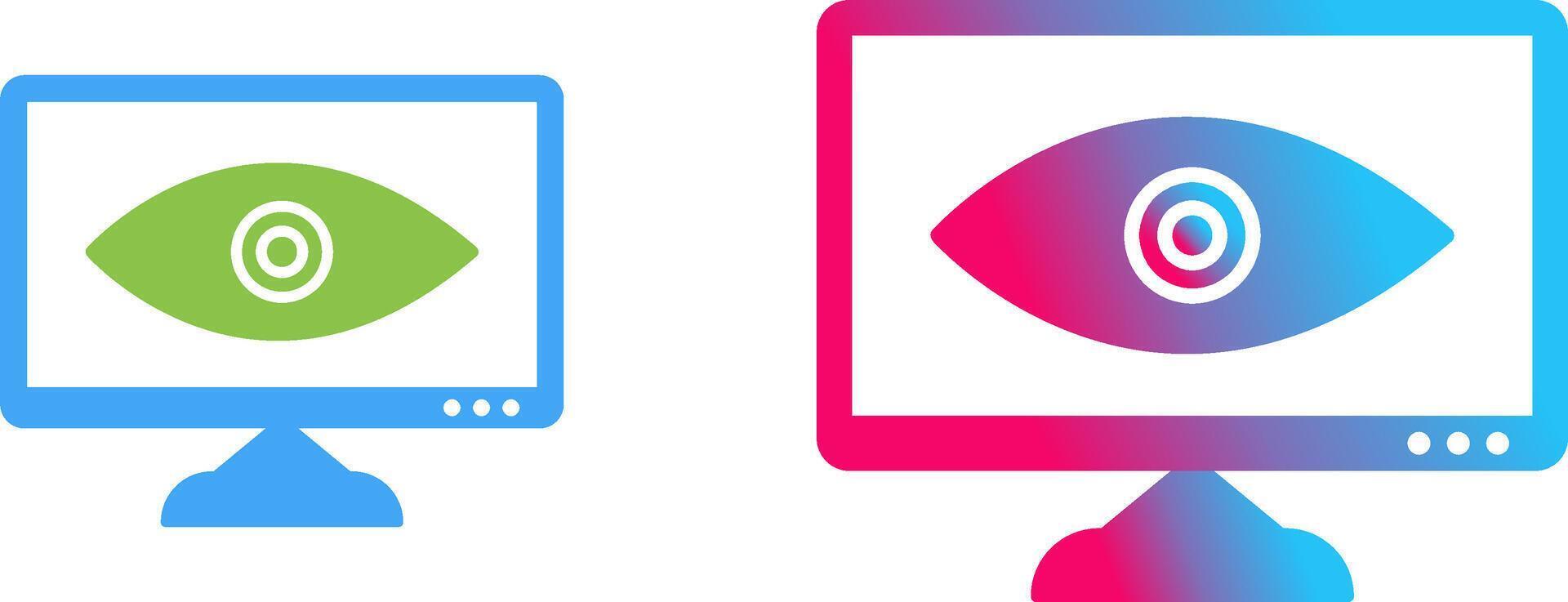 Unique Web Visibility Icon Design vector
