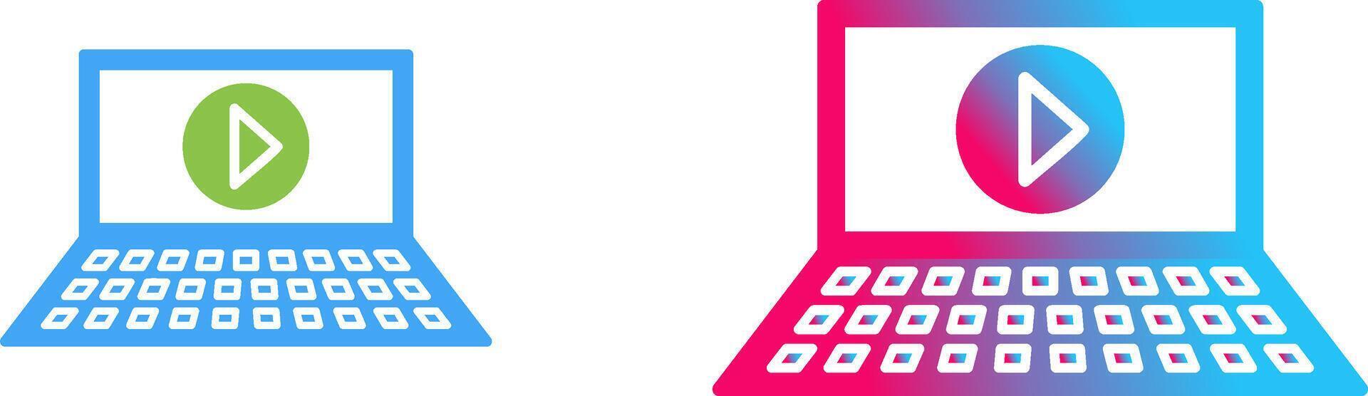 Unique Play Icon Design vector