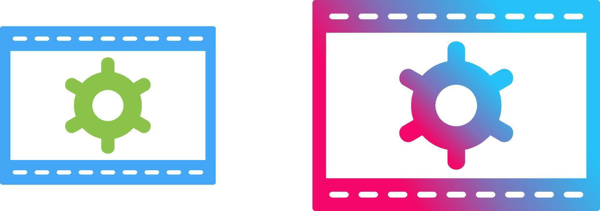 Unique Web Optimization Icon Design vector