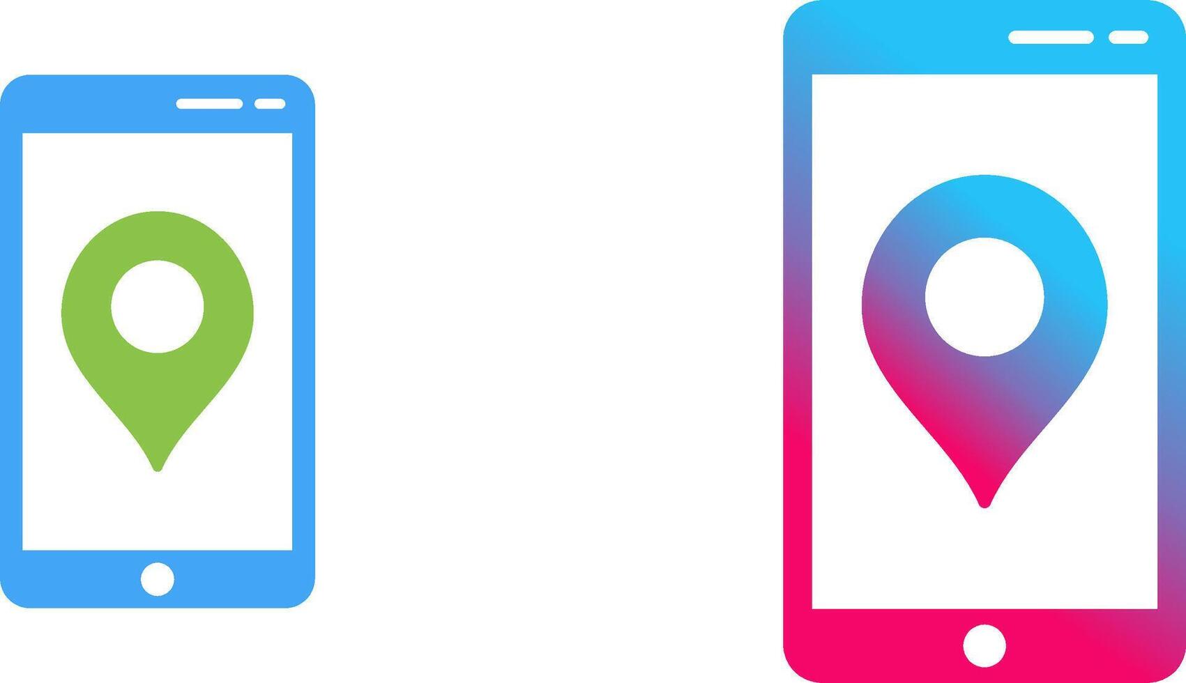 Unique GPS Service Icon Design vector