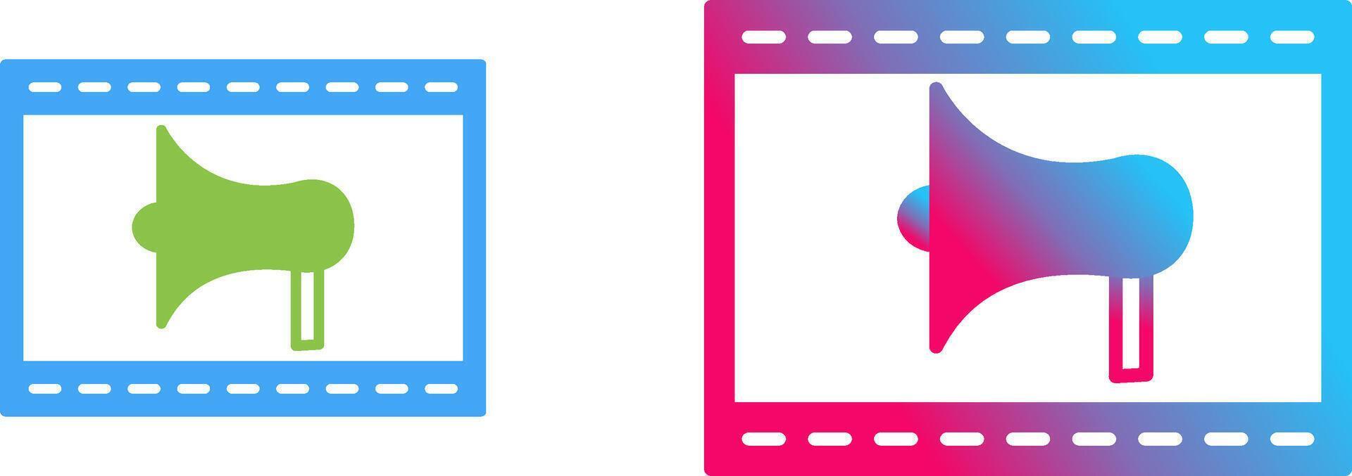 Unique Internet Ads Icon Design vector