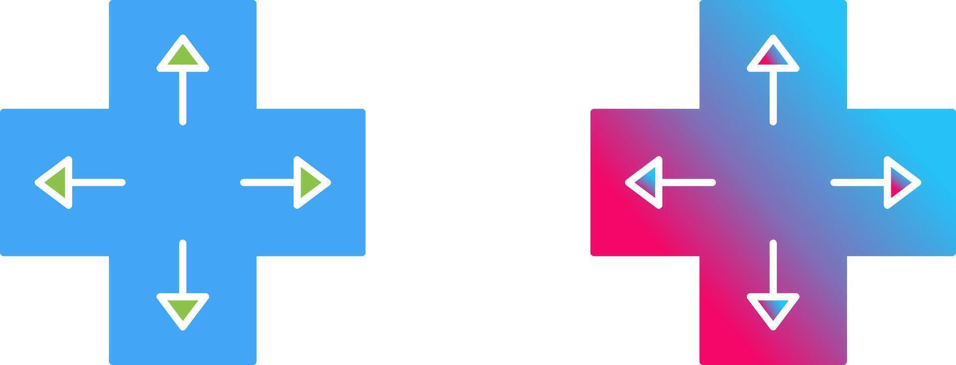 Unique Direction Keys Icon Design vector