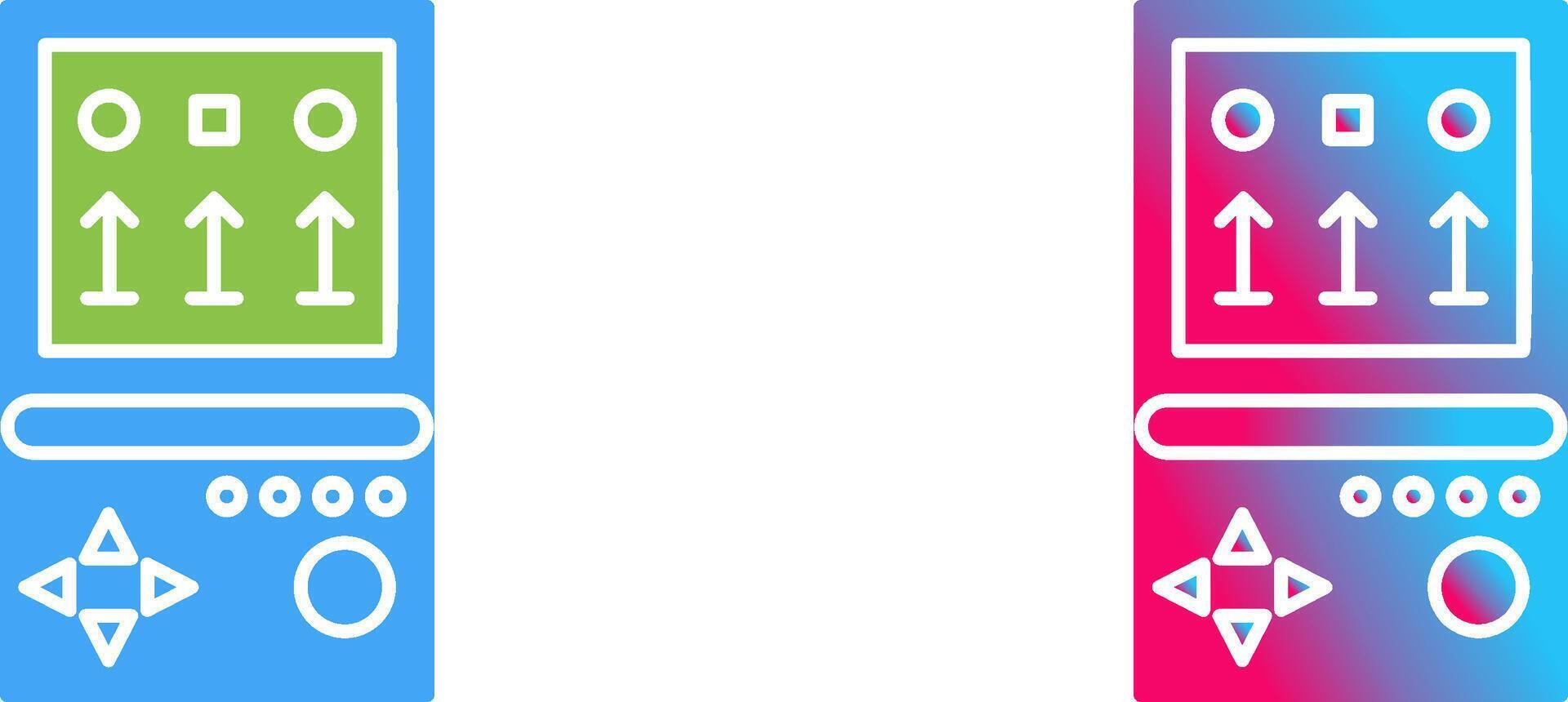 Unique Brick Game Icon Design vector