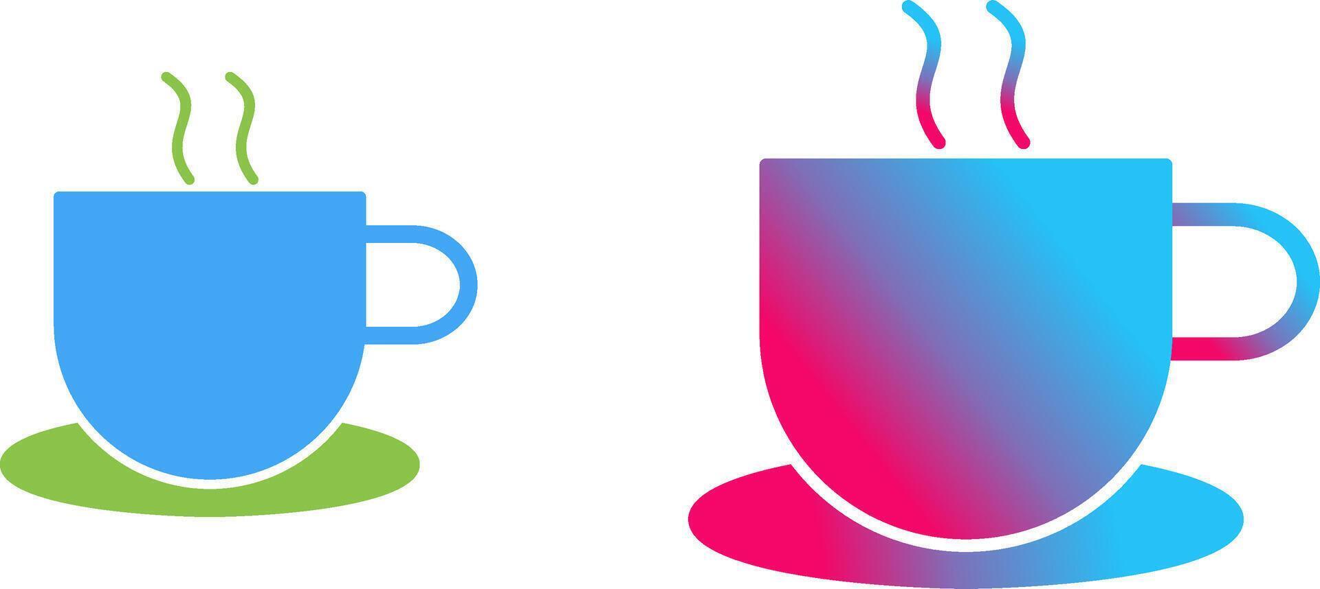 Unique Hot Coffee Icon Design vector
