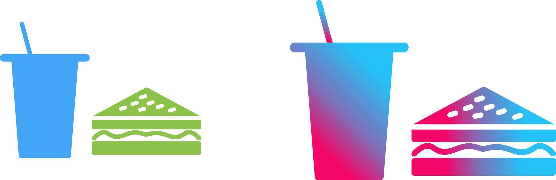 Unique Lunch Icon Design vector