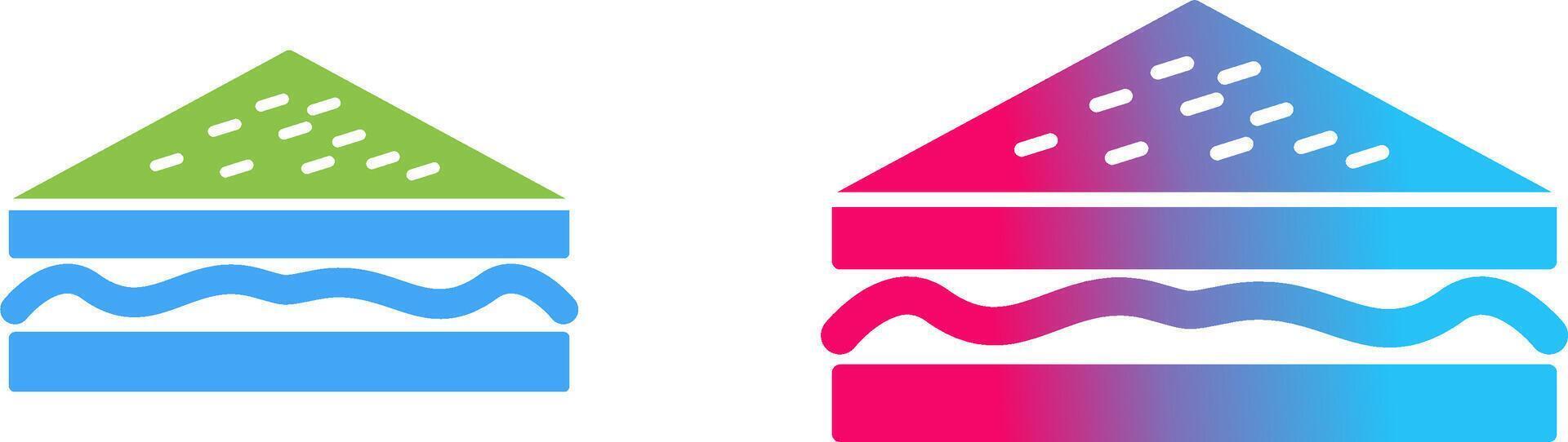 Unique Sandwich Icon Design vector