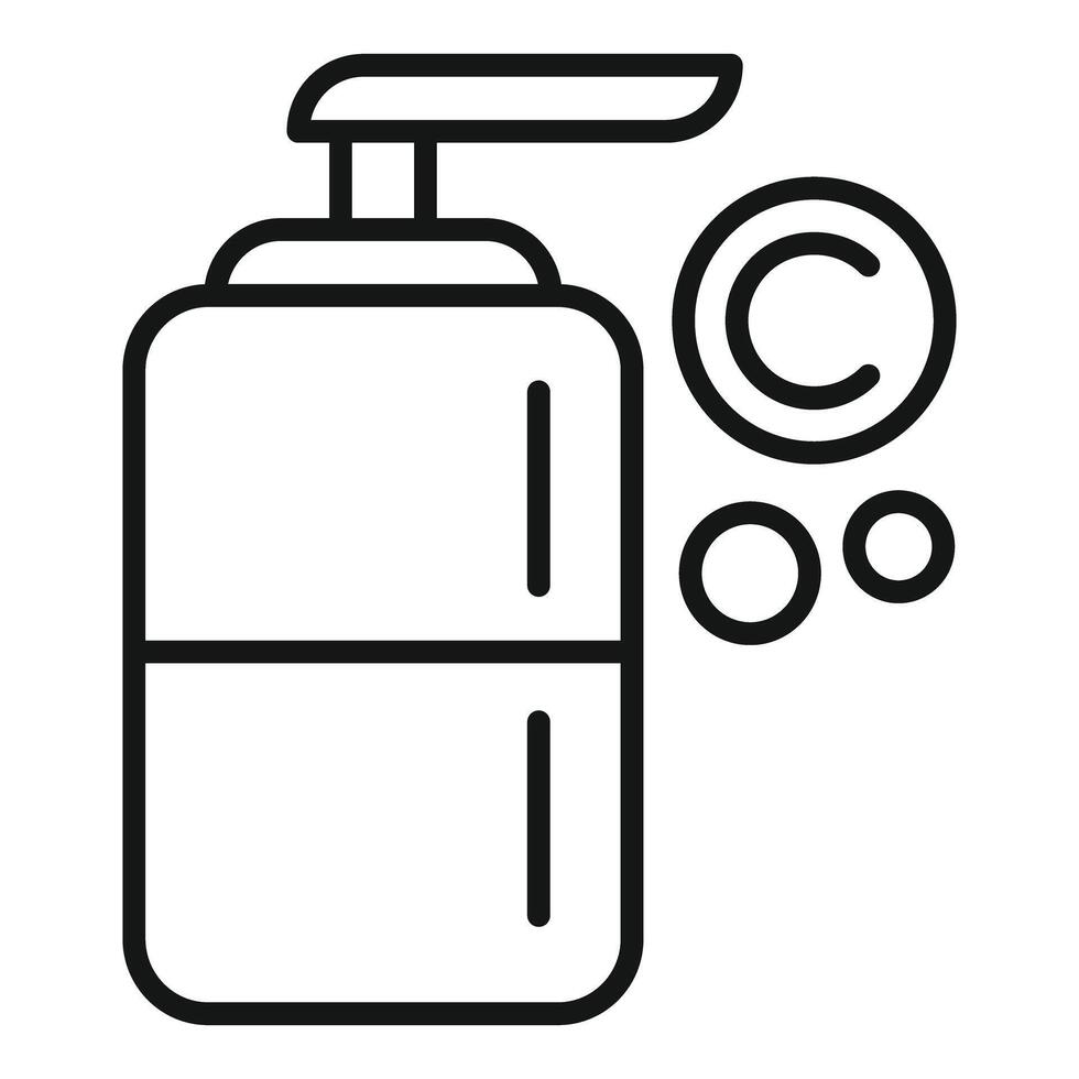Liquid soap dispenser icon vector