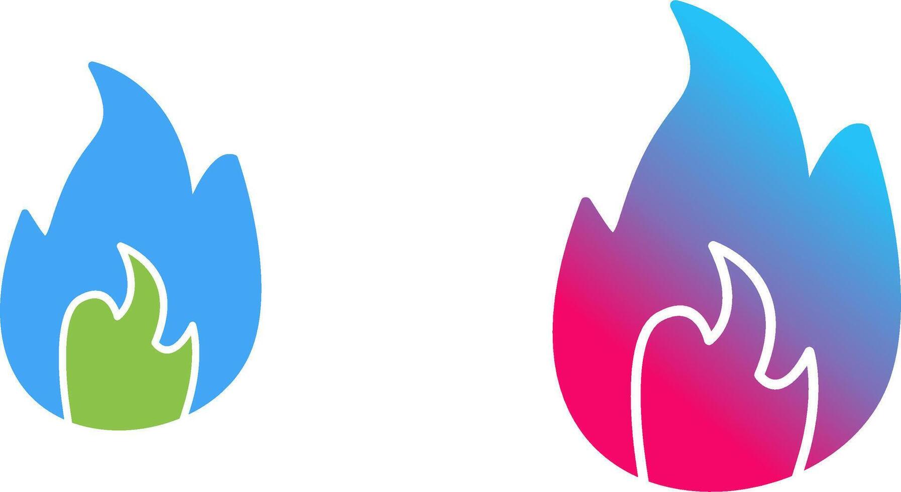 Unique Flame Icon Design vector