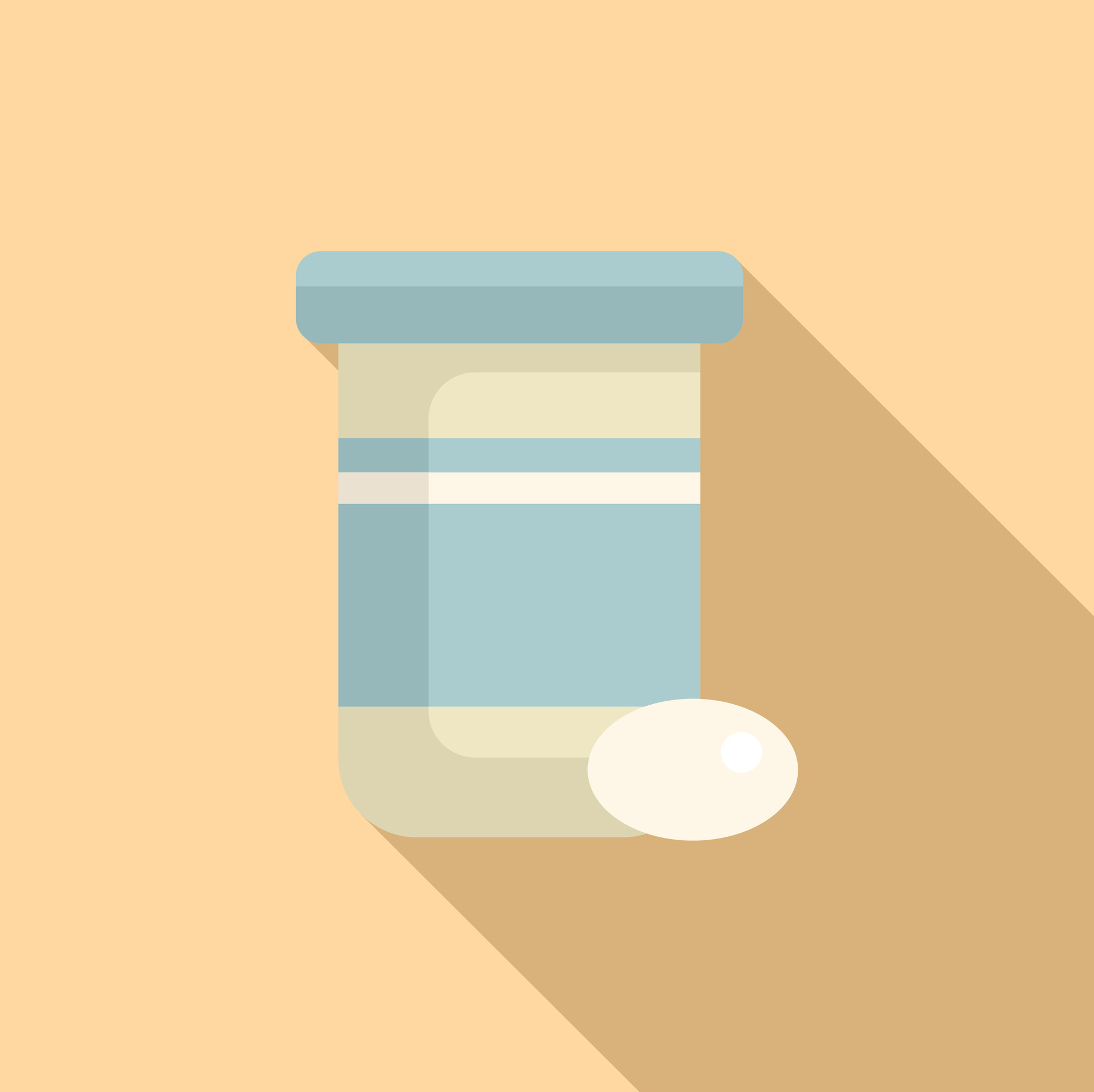 Flat design icon of medical pill bottle 45406409 Vector Art at Vecteezy
