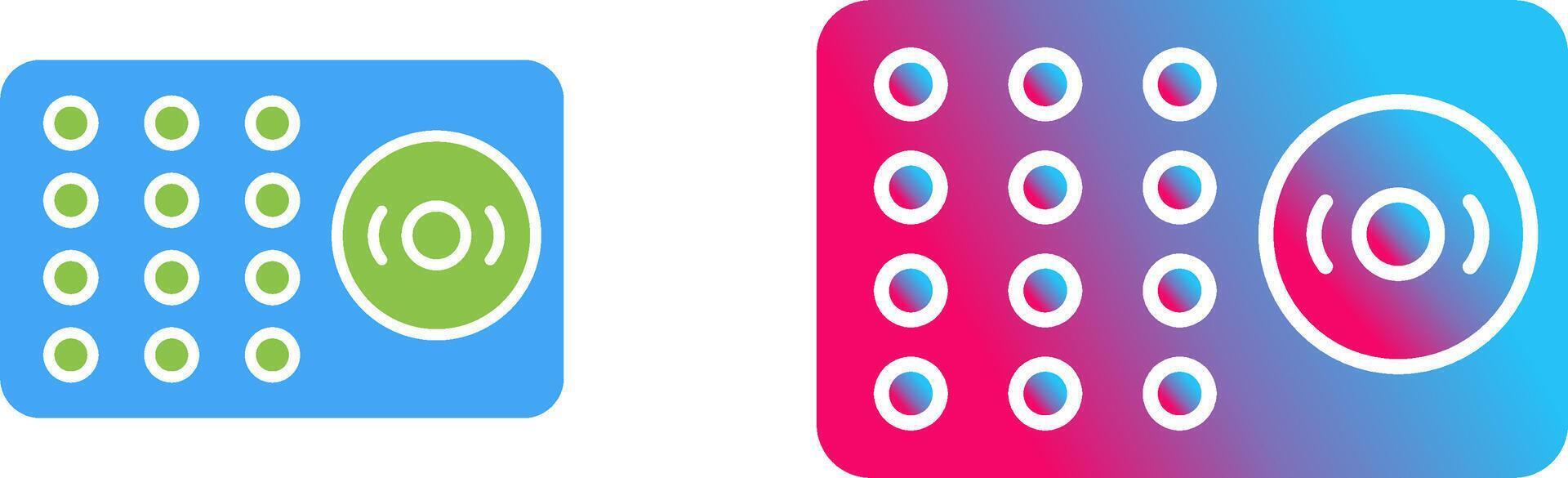 Unique Ring Alarm Icon Design vector