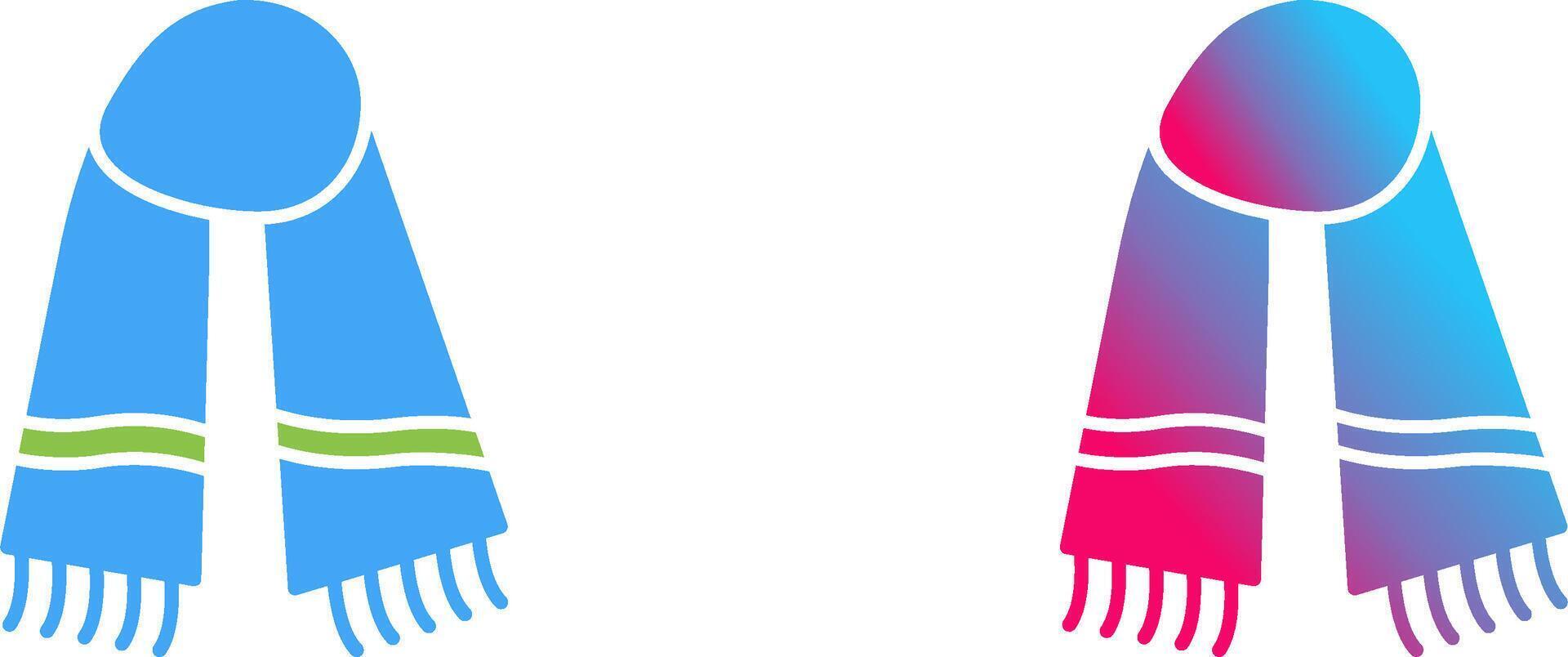Warm Scarf Icon Design vector