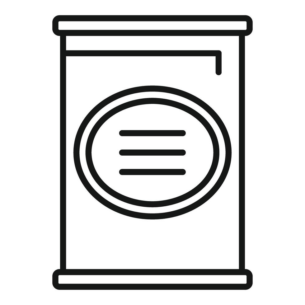 illustration of a food can icon vector
