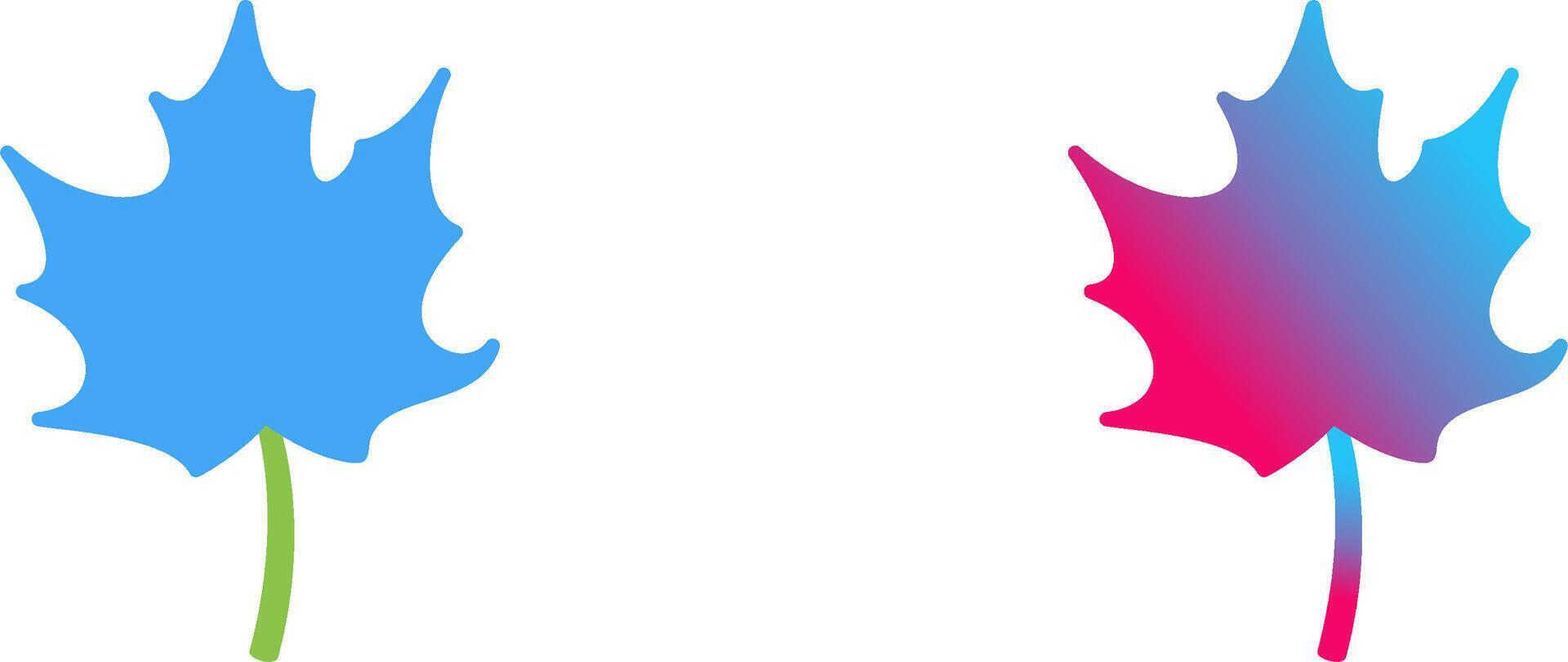 Autumn Leaf Icon Design vector