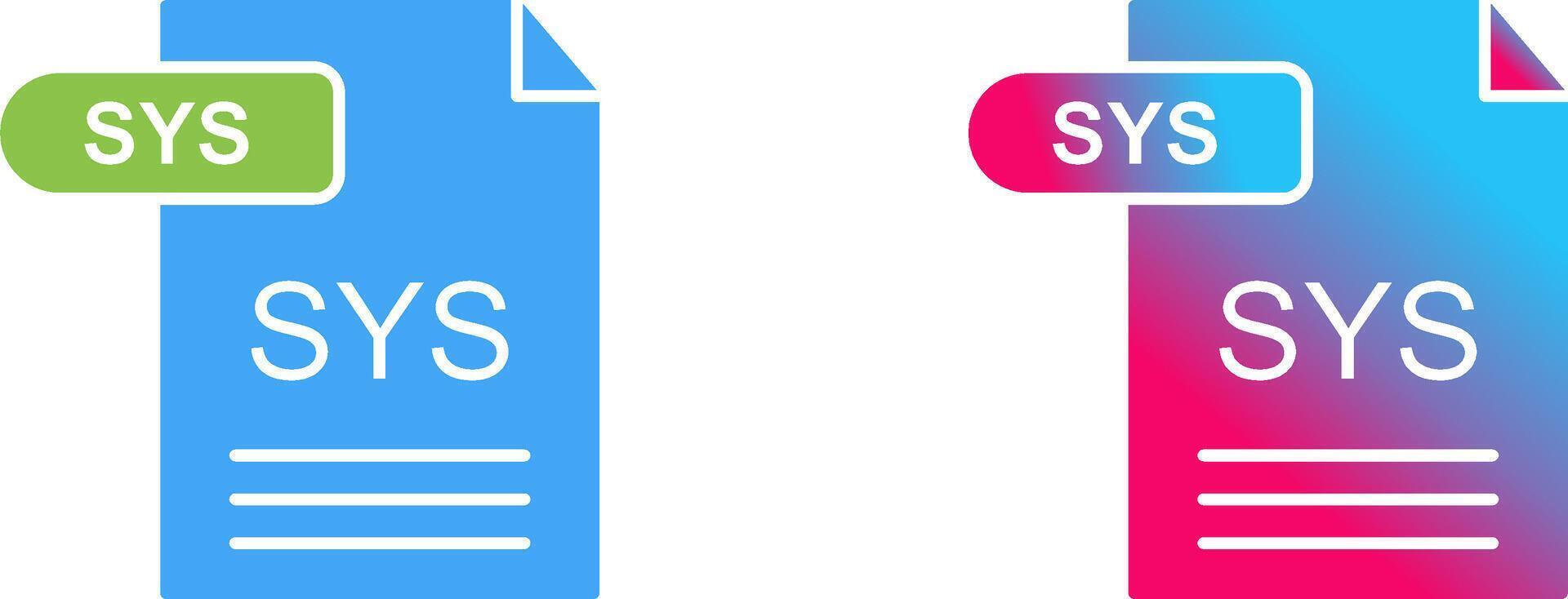 SYS Icon Design vector