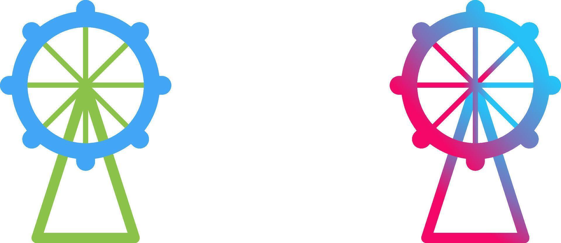 Ferris Wheel Icon Design vector