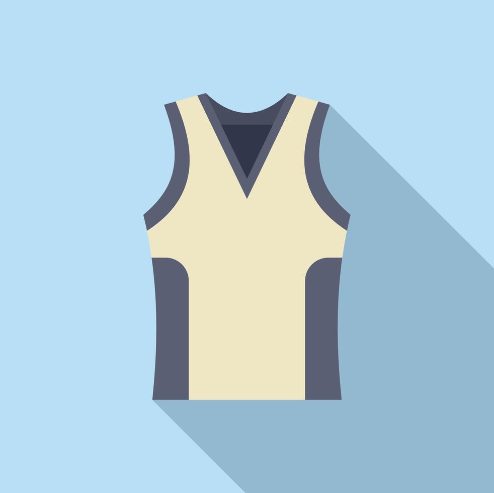 Flat design icon of a sports jersey vector