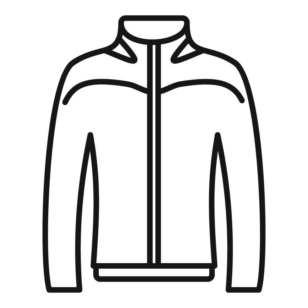 Line art illustration of a modern jacket vector