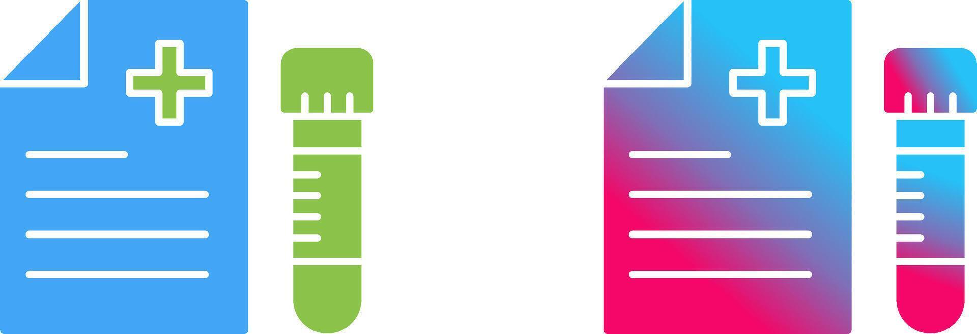 Blood Test Icon Design vector