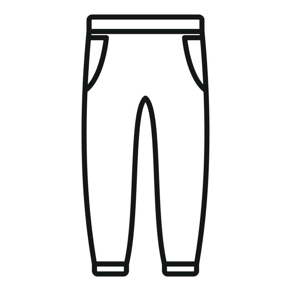 illustration of simple pants icon vector
